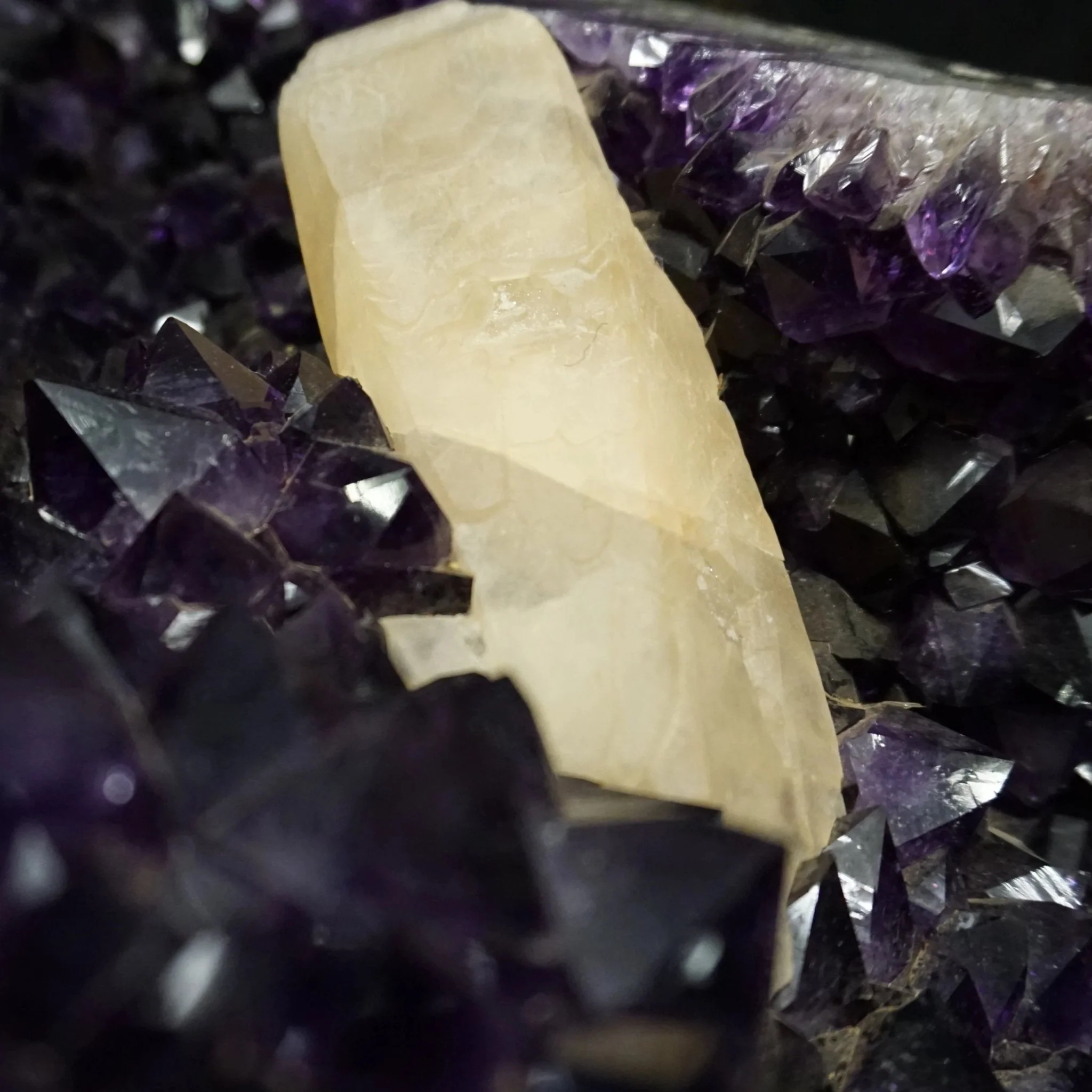 Amethyst Crystal Geode Table Crystal Mineral Table Base - Image 3