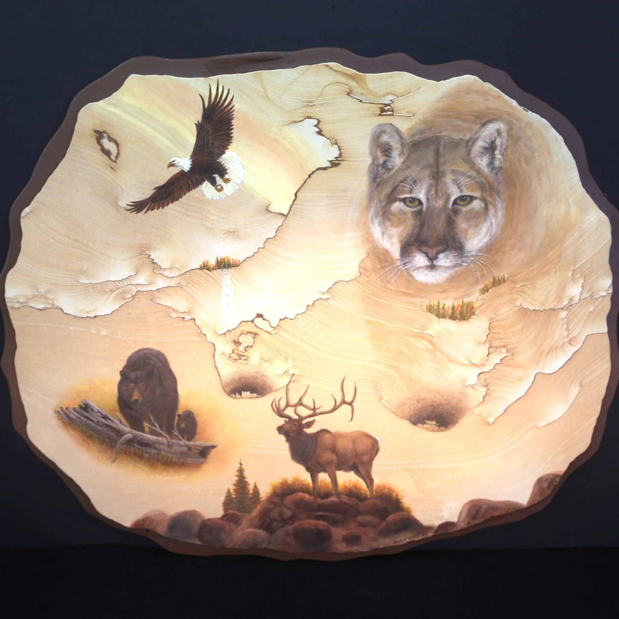 Wall Art Painting On Sandstone Southwest - Image 6